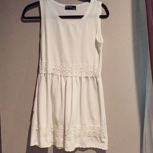white dress with details